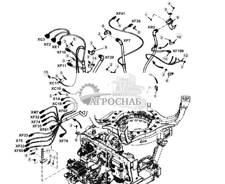 Front Main Harness, Rotating and Leveling Cab ( - 002139) - ST851733 289.jpg